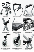 Actimo Basic XXL Silber Rollator