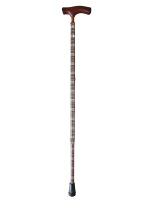 Gehstock Fritzgriff höhenverstellbar Tartan