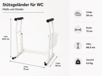 Toilettenstützgeländer