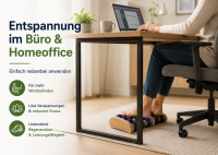 Fußmassageroller für beide Füße