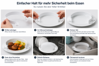 Tellerranderhöher EXTRA weiß