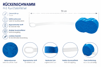 Rückenschwamm Kunststoffstiel 56 cm