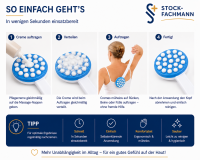 Eincremhilfe mit langem Griff – Lotion- und Cremeauftrager für Rücken, Beine & Füße