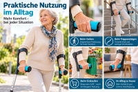 Ossenberg Griffpolster Neopren für Krücken mit Reißverschluss – 2 Stück