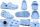 Chung Shi DUX Clog Hellblau Gr. 39/40 M – Duflex