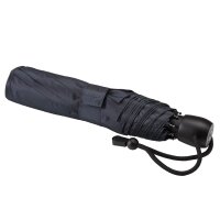 Trekking-Regenschirm light trek ECO, anthrazit, Taschenschirm, Griff aus Holz, Automatik, nachhaltig