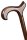 Gehstock Derbygriff braun 82 cm