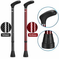 Carbon Gehstock mit Softtouch-Griff – 79–96...