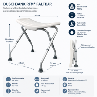 Duschbank RFM faltbar