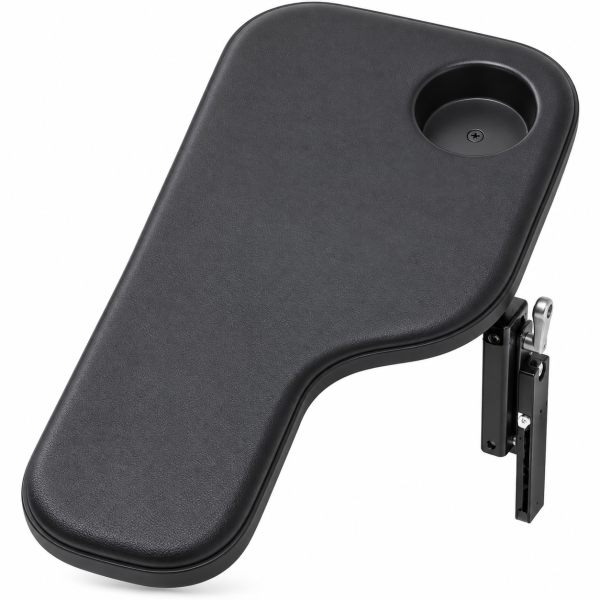 Therafin Half-Tray gepolsterte Rollstuhl-Armauflage links mit Becherhalter 41308B