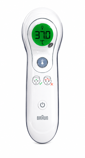 Braun No-touch & Stirnthermometer mit neuer Dual-Technologie NTF3000