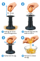 BRIX EggCracker Eieröffner – Eier sauber und...