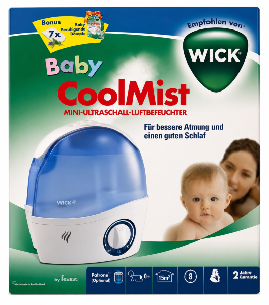 Wick Mini Luftbefeuchter Aktionsset inkl. 7 VapoPads Rosmarin & Lavendel