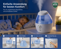 Wick Mini-Ultraschall-Luftbefeuchter, Cool Mist