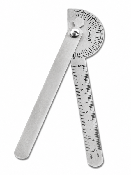 Goniometer 20cm, 180°, Edelstahl