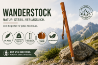 Wanderstock Marschierer hellbraun