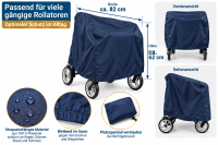 Rollator Schutzhülle Dunkelblau – Schutzhaube gegen Regen & Staub