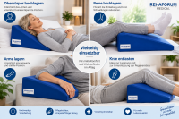 Rehaforum Lagerungskissen Keilkissen blau – Art. 80000839