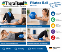 TheraBand Pilates Ball 22 cm Blau – Gymnastikball