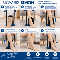 SIGVARIS SIMON X-Small – Anziehhilfe & Ausziehhilfe für Kompressionsstrümpfe