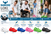 Suecos Loki Clog – ultraleicht rutschhemmend | verschiedene Farben & Größen