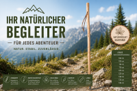 Wanderstock Marschierer Naturfarben