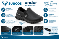 Suecos Andor Unisex Berufsschuh Schwarz –...