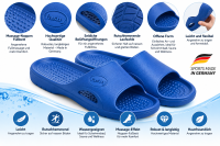 Fashy SPA Wellness Pantolette Blau – Badeschuhe mit...