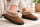 RUSSKA Fellschuhe mit fester Sohle Beige Gr. 37 – warme Hausschuhe