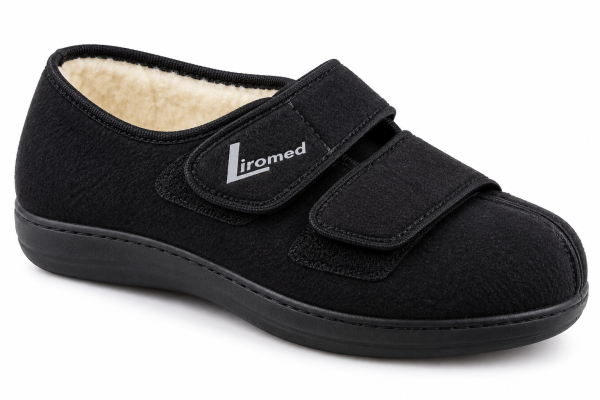 Liromed 476-3011 Verbandschuh Schwarz Gr. 40 Weite L Schurwolle