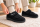 Liromed 476-3011 Verbandschuh Schwarz Gr. 40 Weite L Schurwolle