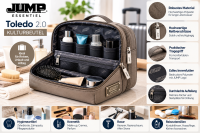 JUMP Toledo 2.0 TL07 Kulturbeutel Mastic – Reise-Kosmetiktasche