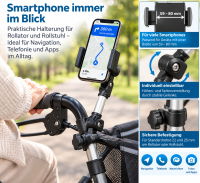 MPB Smartphone-Halter TR für Rollator & Rollstuhl – verstellbar