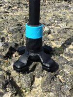 Ossenberg SAFETY FOOT 4-Punkt Gummikapsel mit Stahleinlage für Gehstöcke