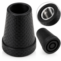 Ossenberg viereckiger Gummifuß Schwarz Ø 16–19 mm mit Stahleinlage