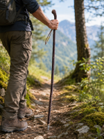Wanderstock Naturwurzel mit Rinde