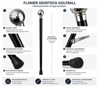 Flanierstock Golfball