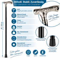 Gehstock Fritzgriff grob zisliert