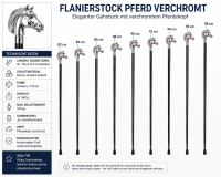 Flanierstock Pferd