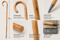 Wanderstock Kastanie Natur