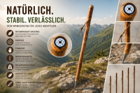 Wanderstock Marschierer mit Kompass