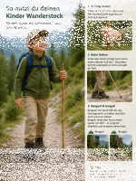 Kinderstock Wanderstock Marschierer Bambus