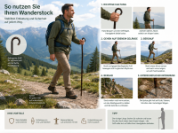 Wanderstock Rundhaken Esche