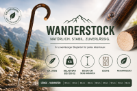 Wanderstock Rundhaken Esche