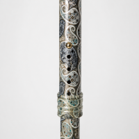 Faltstock Escort Paisley grün – Faltbarer Gehstock 85–95 cm, bis 100 kg