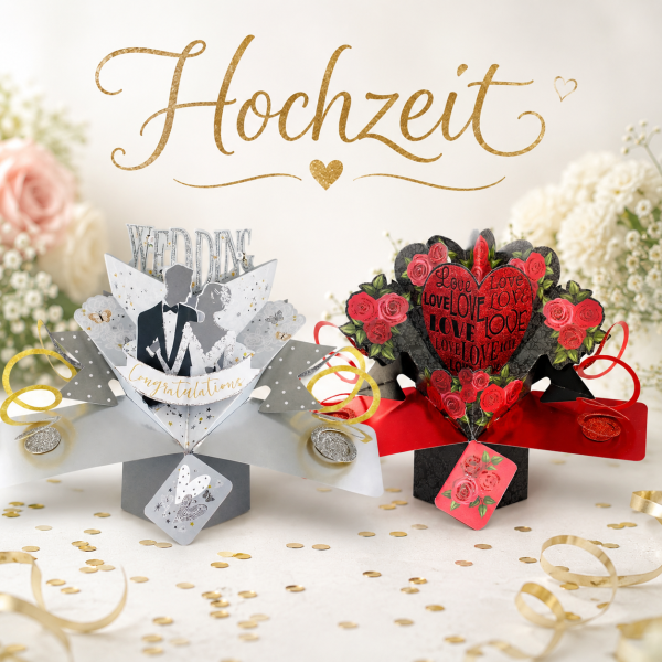 Pop-Up Karte Hochzeit