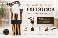 Faltstock Derbygriff Tiger