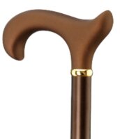 Gehstock Derbygriff höhenverstellbar Soft bronze mit...
